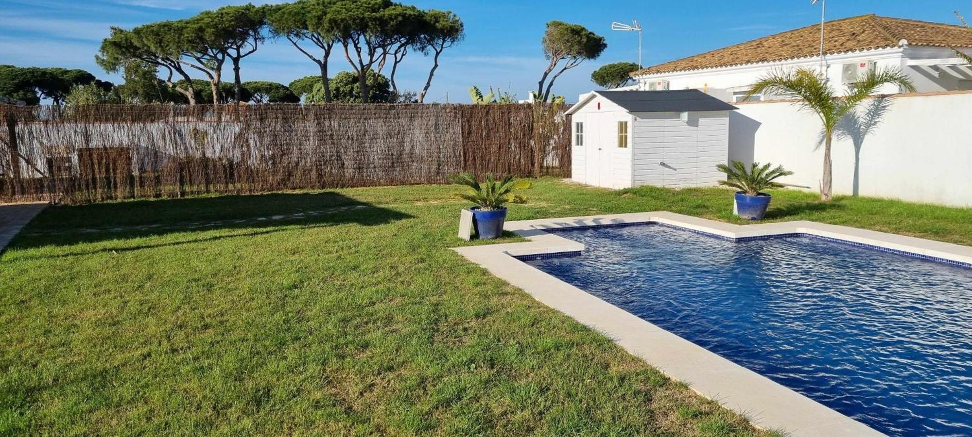 Las Casitas De La Barrosa Con Jardin Y Piscina شيكلانا دي لا فرونتيرا الغرفة الصورة