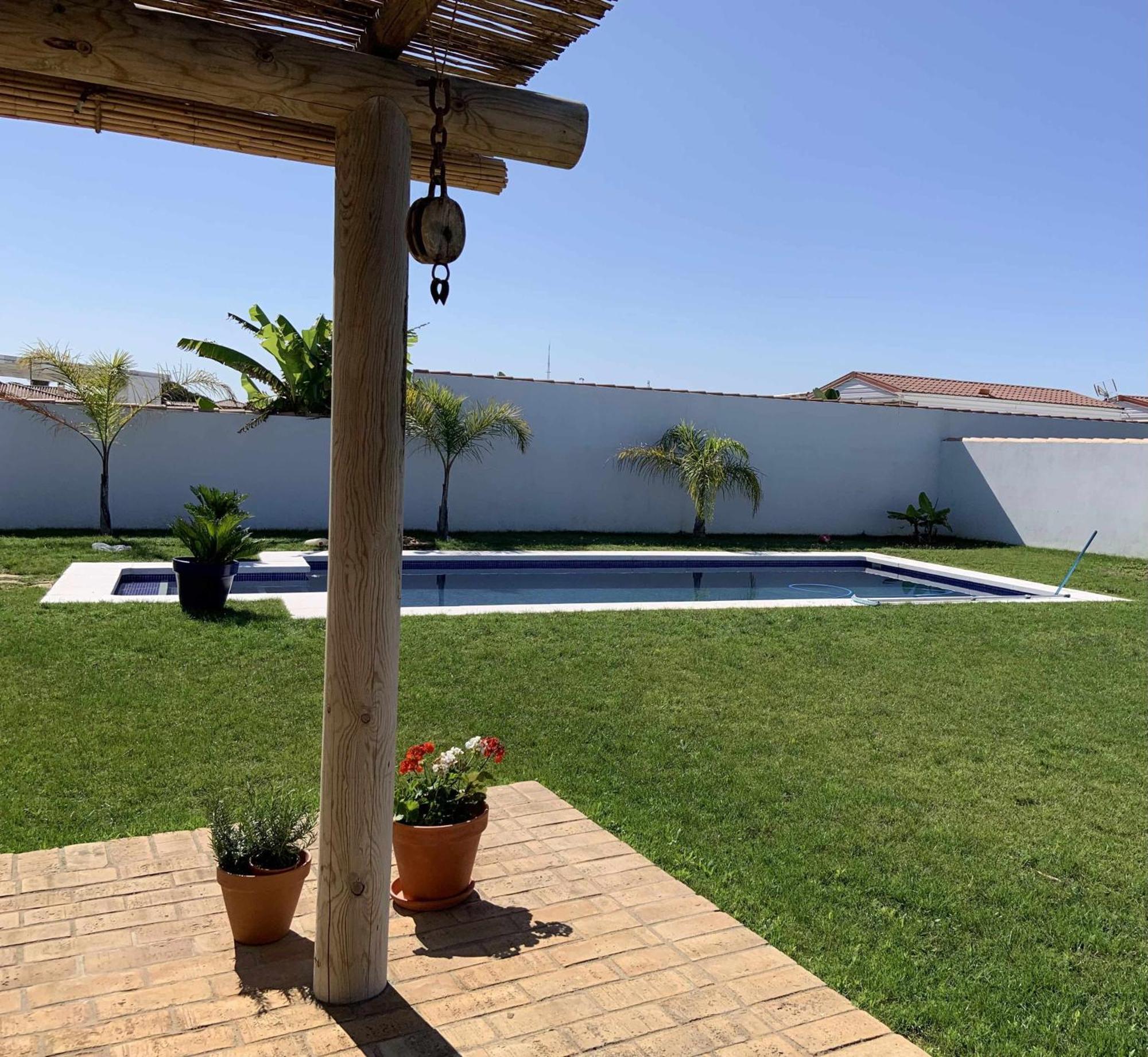 Las Casitas De La Barrosa Con Jardin Y Piscina شيكلانا دي لا فرونتيرا الغرفة الصورة