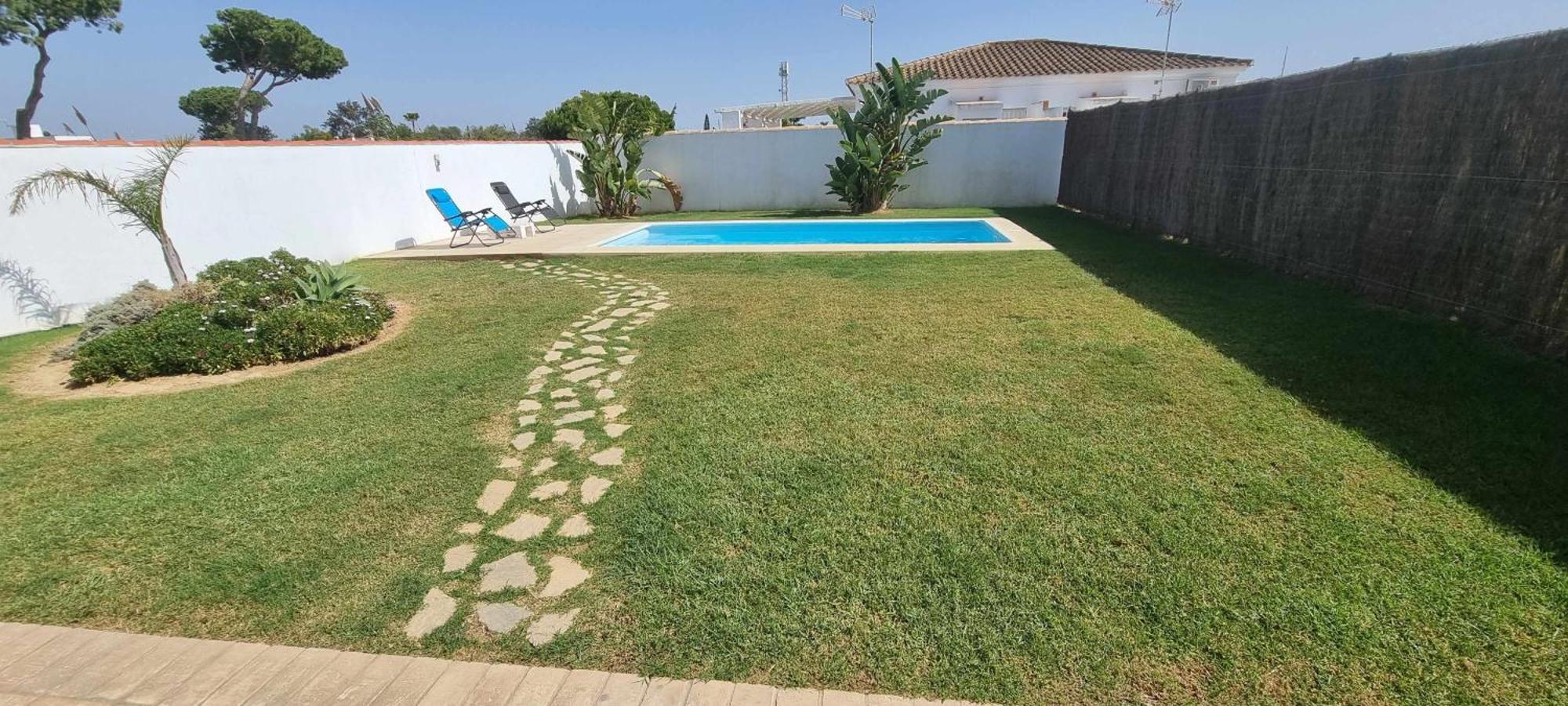 Las Casitas De La Barrosa Con Jardin Y Piscina شيكلانا دي لا فرونتيرا الغرفة الصورة